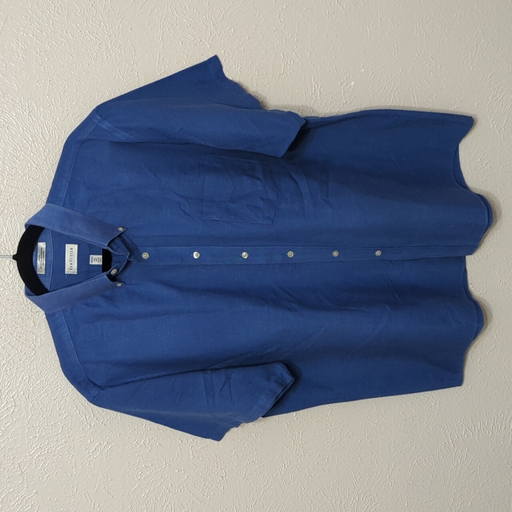 Van Heusen XL (sz17.5) Blue Dress Shirt